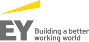 Logo for EY -- Building a better working world