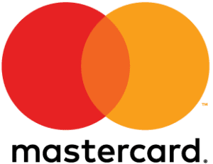 Mastercard logo with red and yellow overlapping circles
