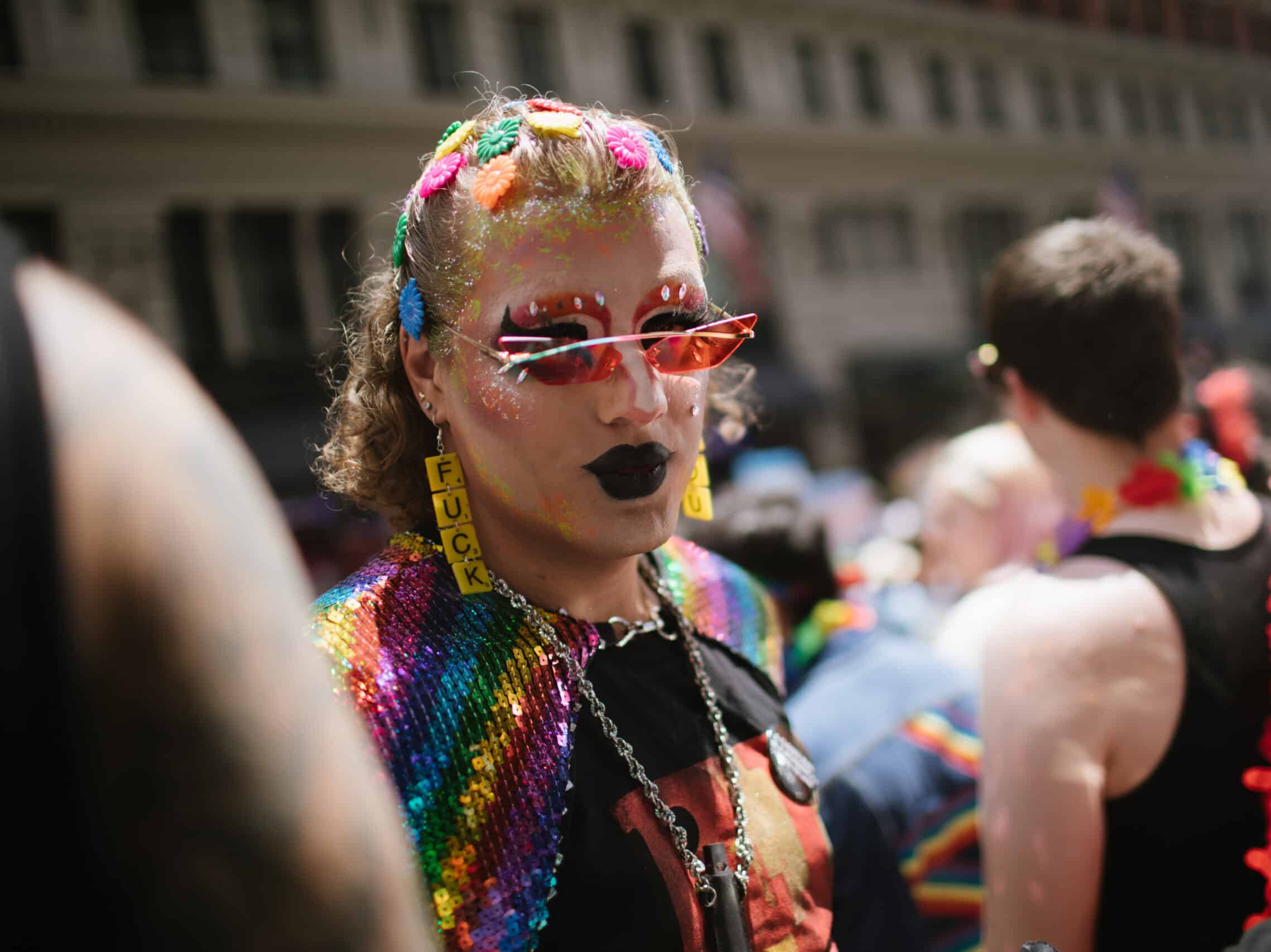 Queer person at Pride