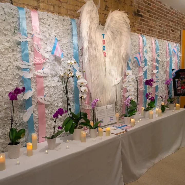 Transgender Day of Remembrance 2023 Art and Candles