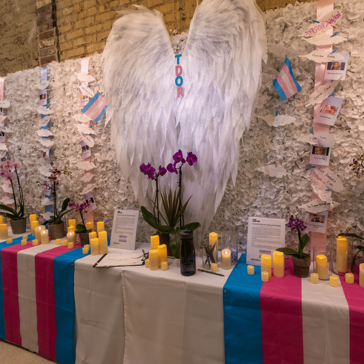 Transgender Day of Remembrance 2023 Art and Candles