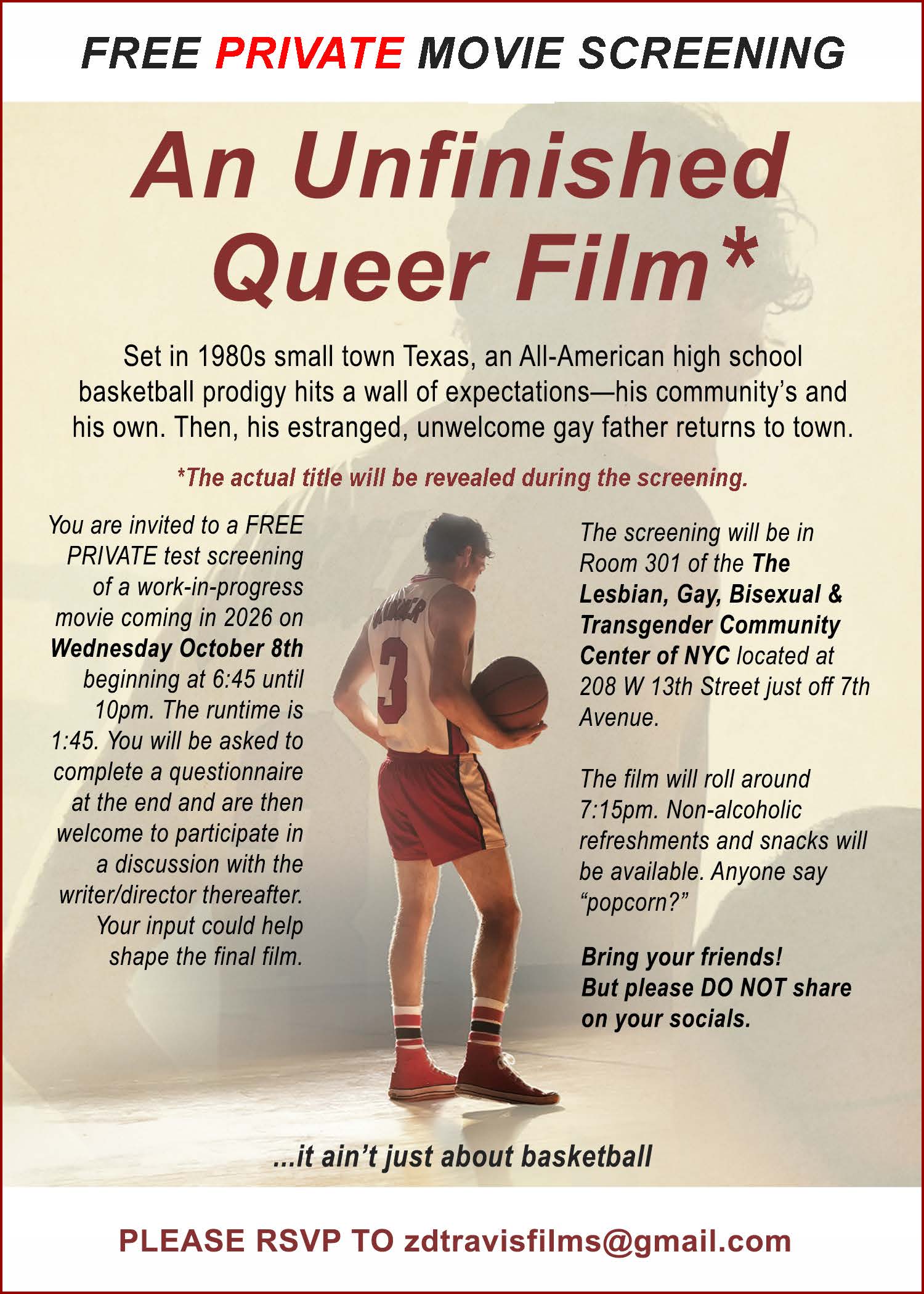 AN UNFINISHED QUEER FILM Flyer
