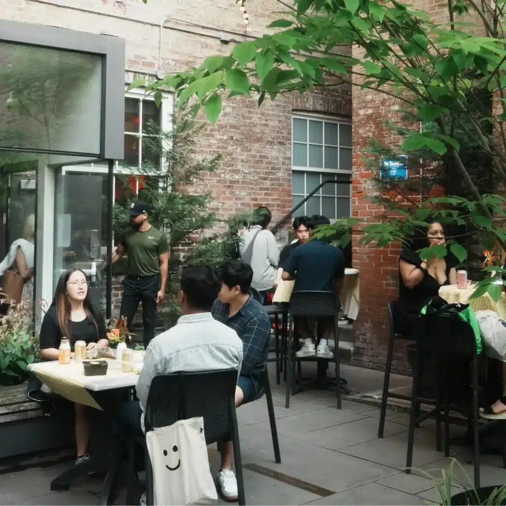 The Center's Keith Haring Courtyard