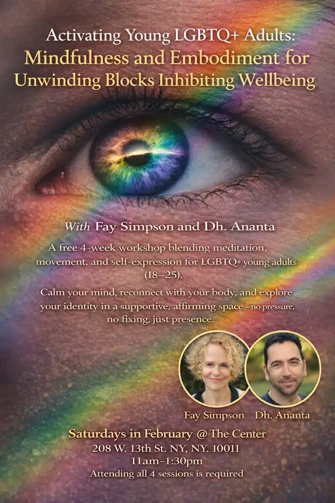 Activating Young LGBTQ+ Adults: Mindfulness and Embodiment for Unwinding Blocks Inhibiting Wellbeing