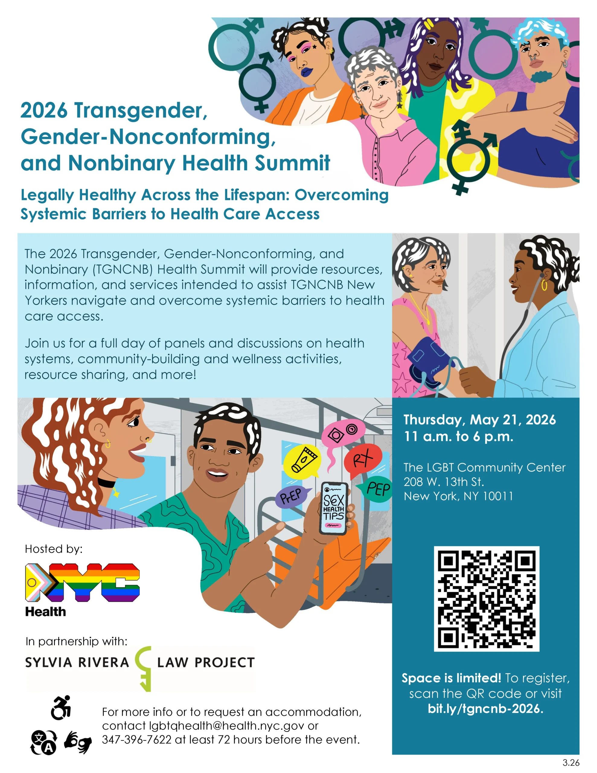 2026 TGNCNB Health Summit flyer