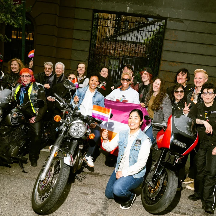 Attendees at Lesbian Visibility Week event at The Center