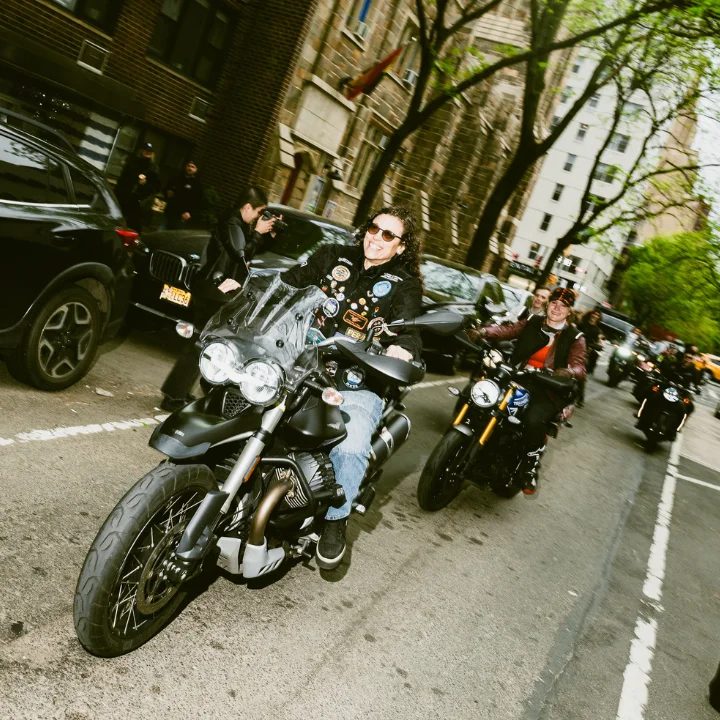 Bikers at Lesbian Visibility Week event at The Center