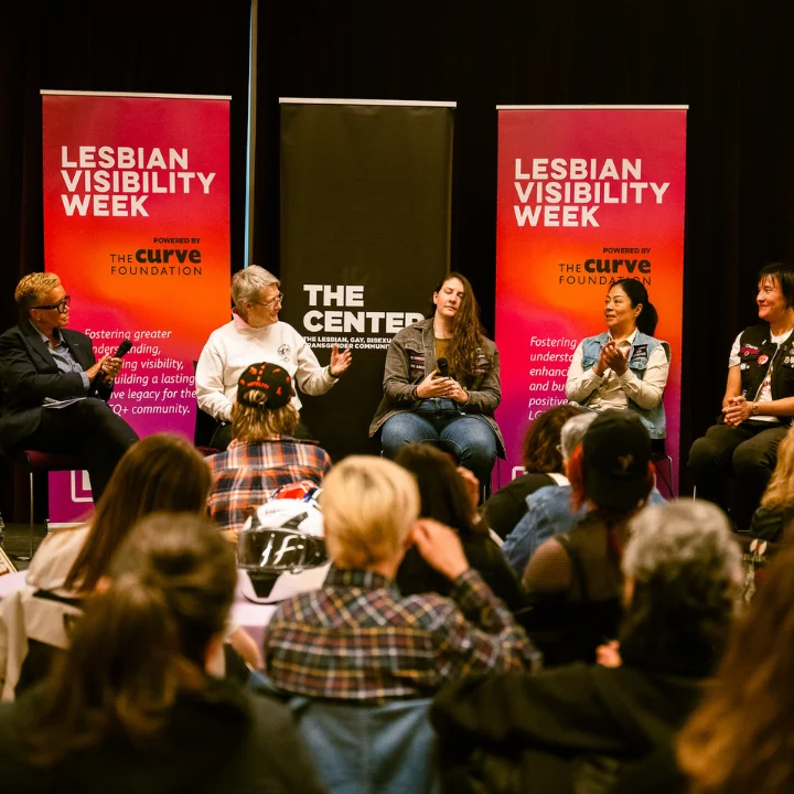 Panel at Lesbian Visibility Week event at The Center
