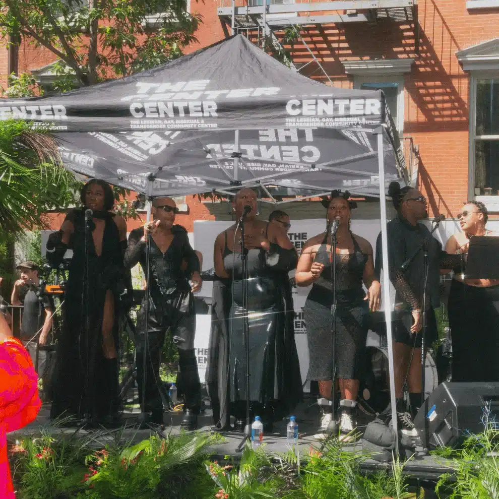 Queer Black choir singing