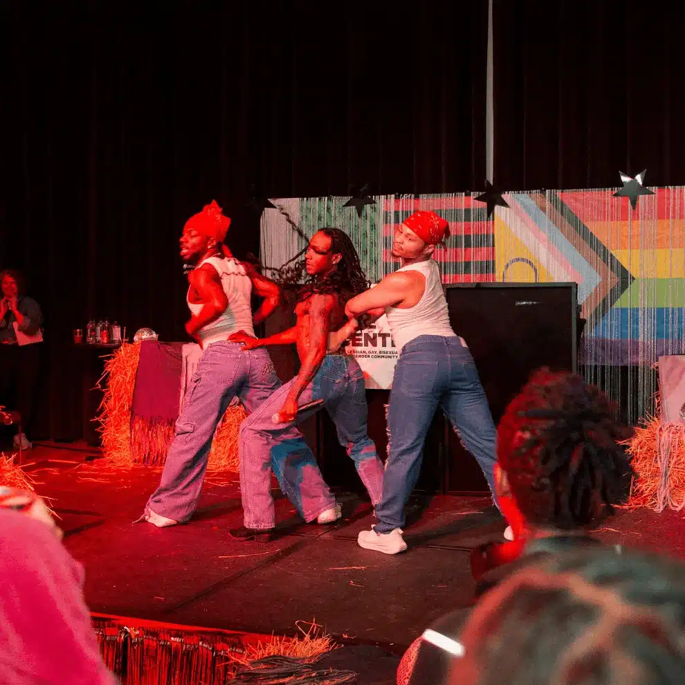 Queer Black dancers on stage