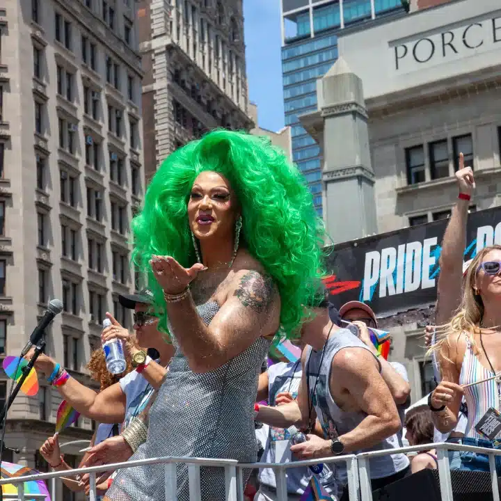 Drag Queen on The Center's Float