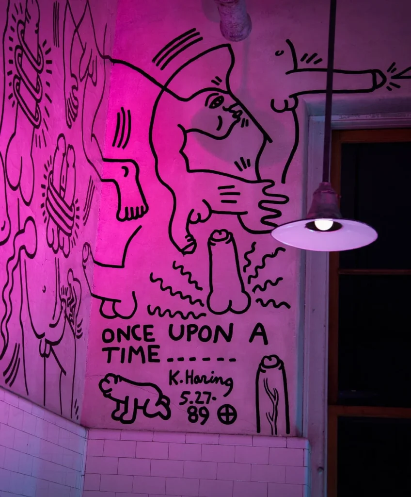 Keith Haring’s Once Upon a Time mural at The Center