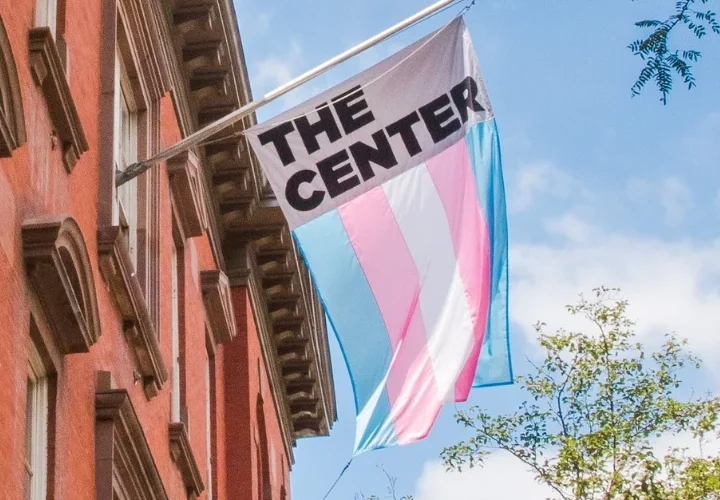 Transgender Flag at the Lesbian, Gay, Bisexual & Transgender Community Center