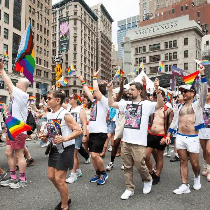 Marchers at NYC Pride