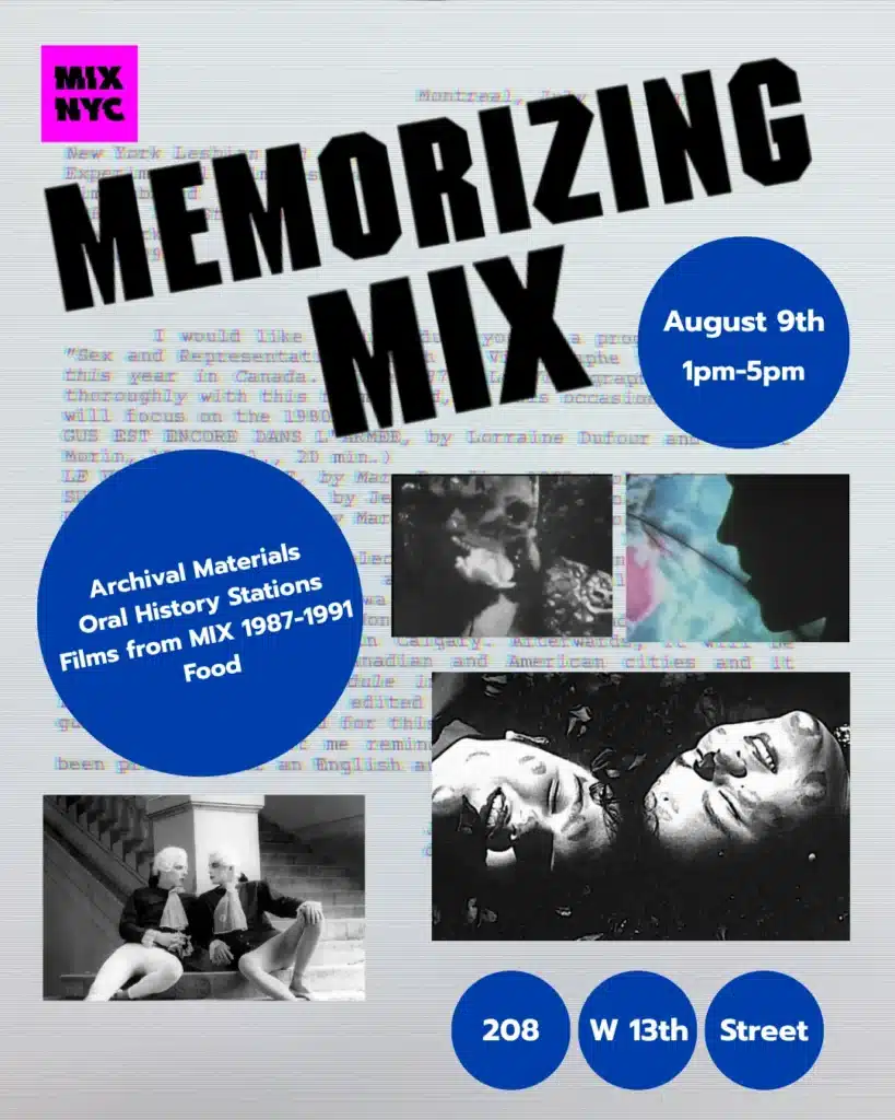 Memorizing MIX - an oral history event at The Center