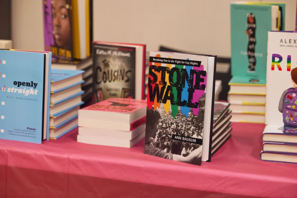 Stonewall book with other free books for lgbtq youth
